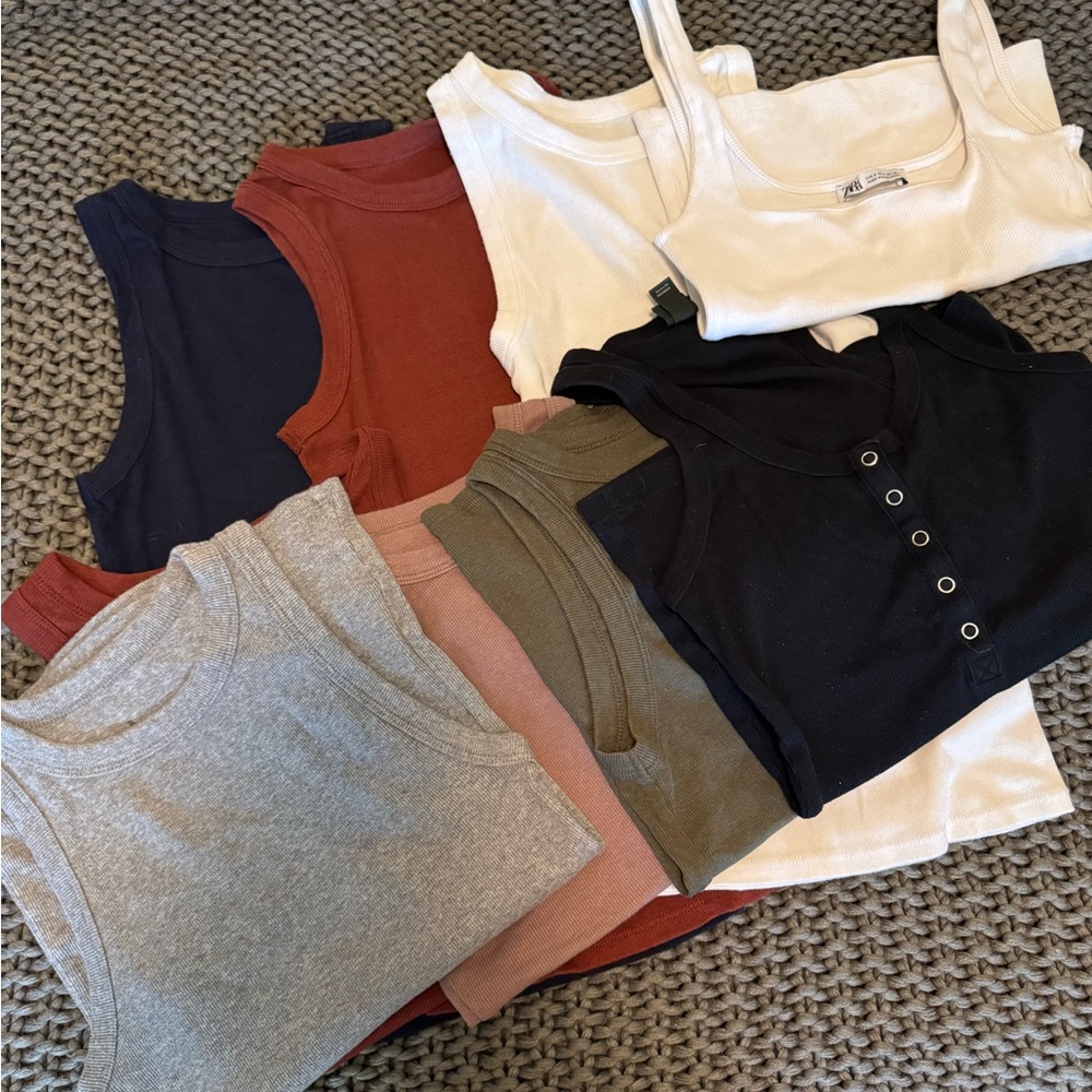 A New Day Women's Tank Tops - Black, White, Gray, Red, Green